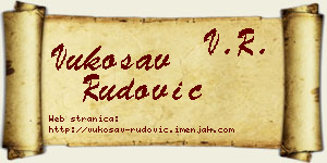 Vukosav Rudović vizit kartica